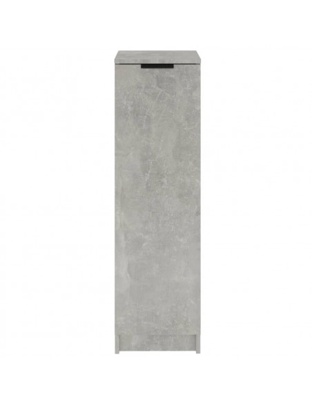 Scarpiera Grigio Cemento 30x35x100 cm in Legno Multistrato