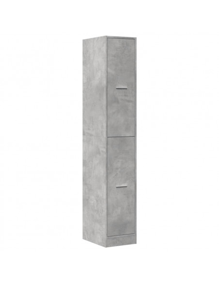 Armadietto da Farmacia Grigio Cemento 30x41x174,5 cm Truciolato