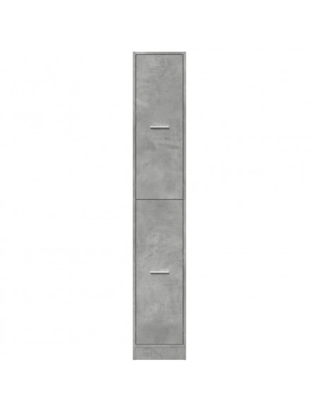 Armadietto da Farmacia Grigio Cemento 30x41x174,5 cm Truciolato