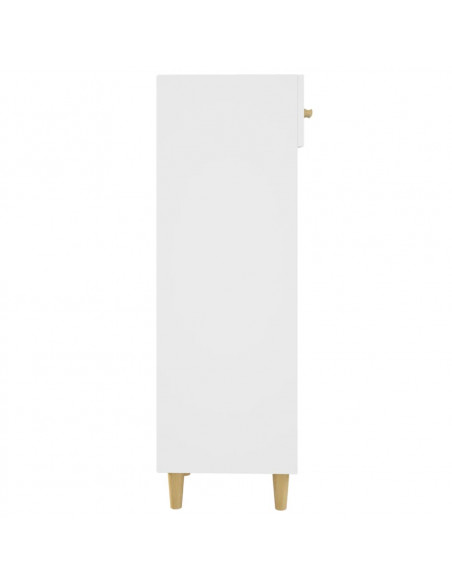 Scarpiera Bianca 30x35x105 cm in Legno Multistrato