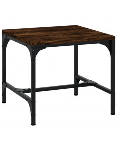 Tavolino Rovere Fumo 40x40x35 cm in Legno Multistrato 2