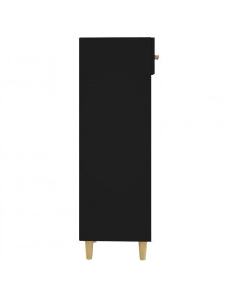 Scarpiera Nera 30x35x105 cm in Legno Multistrato