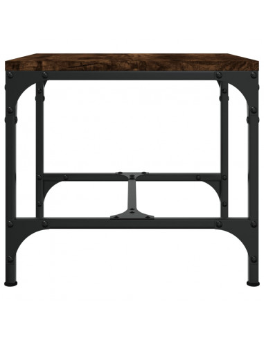 Tavolino Rovere Fumo 40x40x35 cm in Legno Multistrato