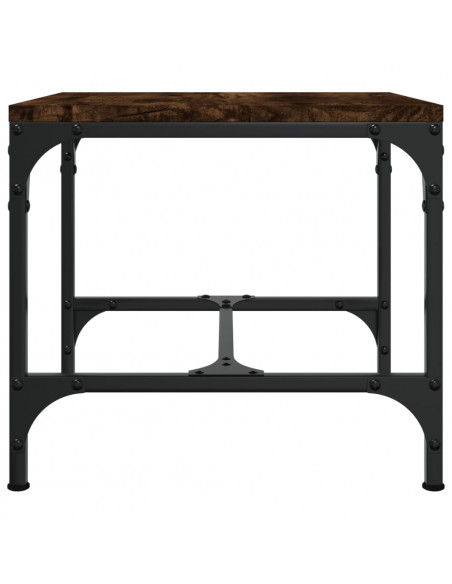 Tavolino Rovere Fumo 40x40x35 cm in Legno Multistrato