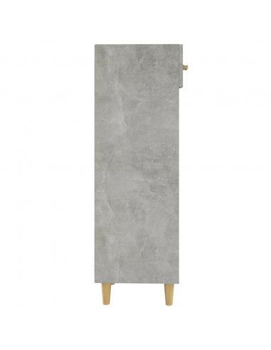 Scarpiera Grigio Cemento 30x35x105 cm in Legno Multistrato