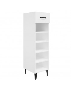 Scarpiera Bianca 30x35x105 cm in Legno Multistrato 2