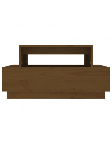 Tavolino da Salotto Miele 80x55x40,5 cm Legno Massello di Pino