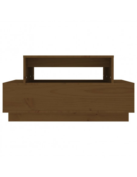 Tavolino da Salotto Miele 80x55x40,5 cm Legno Massello di Pino