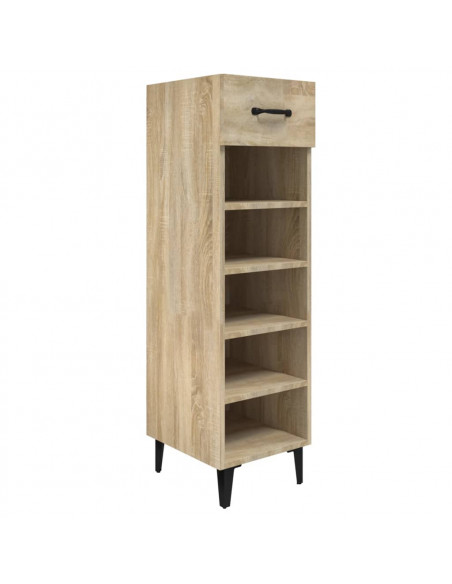 Scarpiera Rovere Sonoma 30x35x105 cm in Legno Multistrato
