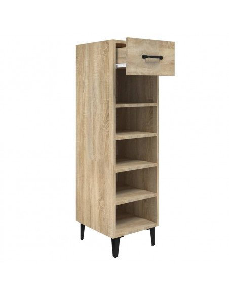 Scarpiera Rovere Sonoma 30x35x105 cm in Legno Multistrato