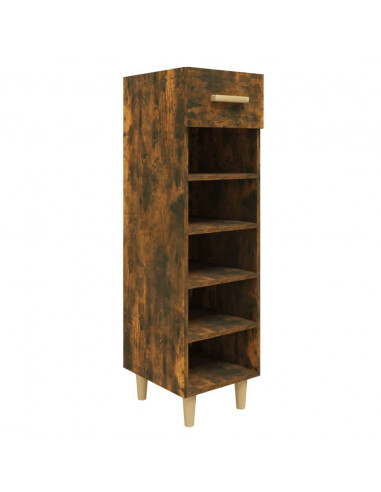 Scarpiera Rovere Fumo 30x35x105 cm in Legno Multistrato