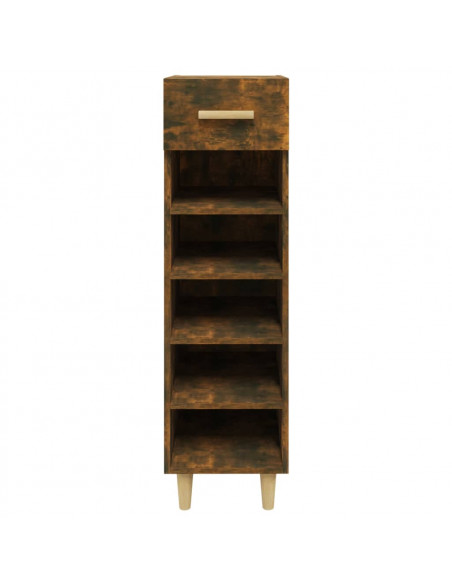 Scarpiera Rovere Fumo 30x35x105 cm in Legno Multistrato