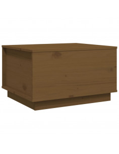 Tavolino da Salotto Miele 60x50x35 cm in Legno Massello di Pino 2