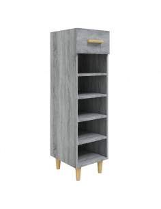 Scarpiera Grigio Sonoma 30x35x105 cm in Legno Multistrato 2