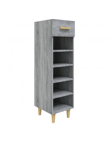 Scarpiera Grigio Sonoma 30x35x105 cm in Legno Multistrato