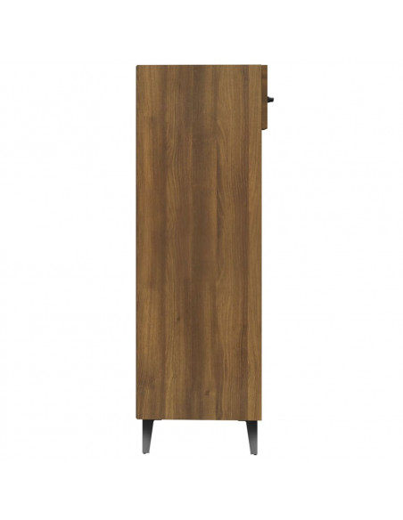 Scarpiera Rovere Marrone 30x35x105 cm in Legno Multistrato