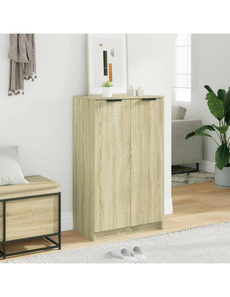 Scarpiera Rovere Sonoma 59x35x100 cm in Legno Multistrato