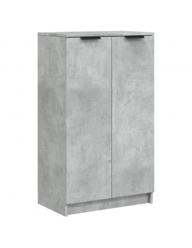 Scarpiera Grigio Cemento 59x35x100 cm in Legno Multistrato