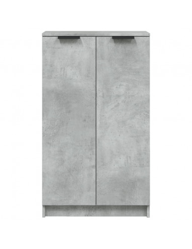 Scarpiera Grigio Cemento 59x35x100 cm in Legno Multistrato