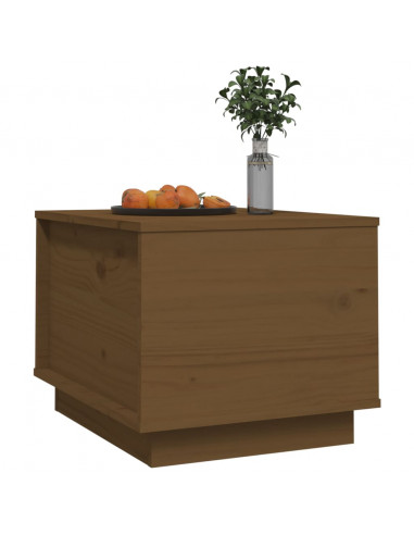Tavolino da Salotto Miele 40x50x35 cm Legno Massello di Pino
