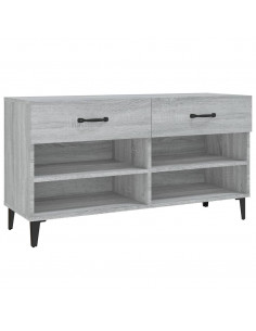 Scarpiera Grigio Sonoma 102x35x55 cm in Legno Multistrato 2