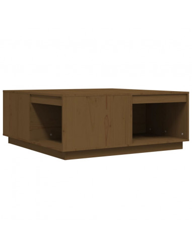 Tavolino da Salotto Miele 100x101x40,5cm Legno Massello di Pino