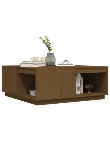 Tavolino da Salotto Miele 100x101x40,5cm Legno Massello di Pino