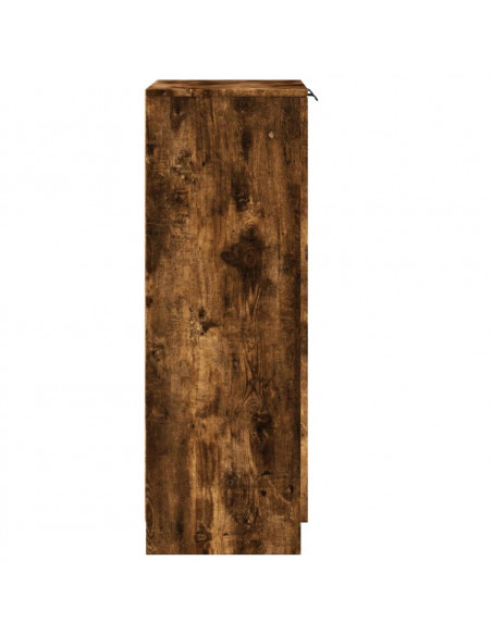Scarpiera Rovere Fumo 59x35x100 cm in Legno Multistrato