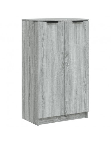 Scarpiera Grigio Sonoma 59x35x100 cm in Legno Multistrato