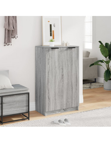 Scarpiera Grigio Sonoma 59x35x100 cm in Legno Multistrato