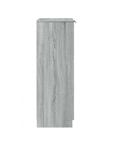 Scarpiera Grigio Sonoma 59x35x100 cm in Legno Multistrato