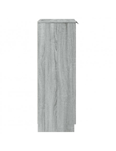 Scarpiera Grigio Sonoma 59x35x100 cm in Legno Multistrato