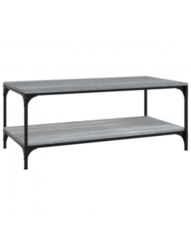 Tavolino da Salotto Grigio Sonoma 80x50x40 cm Legno Multistrato