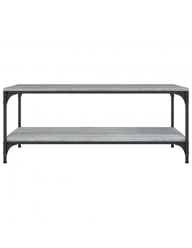 Tavolino da Salotto Grigio Sonoma 80x50x40 cm Legno Multistrato