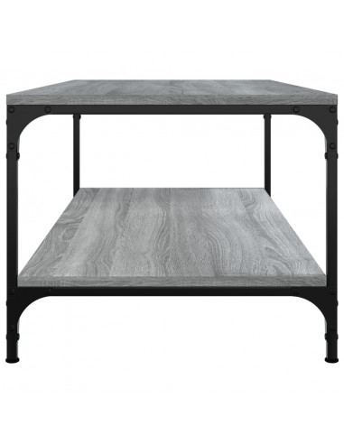 Tavolino da Salotto Grigio Sonoma 80x50x40 cm Legno Multistrato