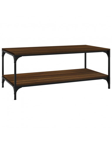 Tavolino Salotto Rovere Marrone 80x50x40 cm Legno Multistrato