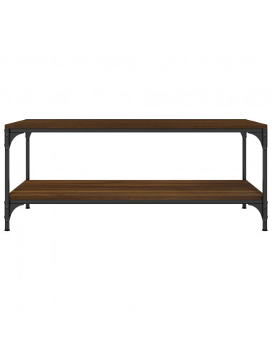 Tavolino Salotto Rovere Marrone 80x50x40 cm Legno Multistrato