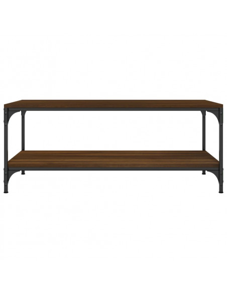 Tavolino Salotto Rovere Marrone 80x50x40 cm Legno Multistrato