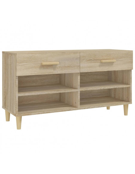 Scarpiera Rovere Sonoma 102x35x55 cm in Legno Multistrato