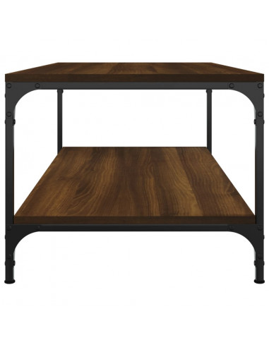 Tavolino Salotto Rovere Marrone 80x50x40 cm Legno Multistrato