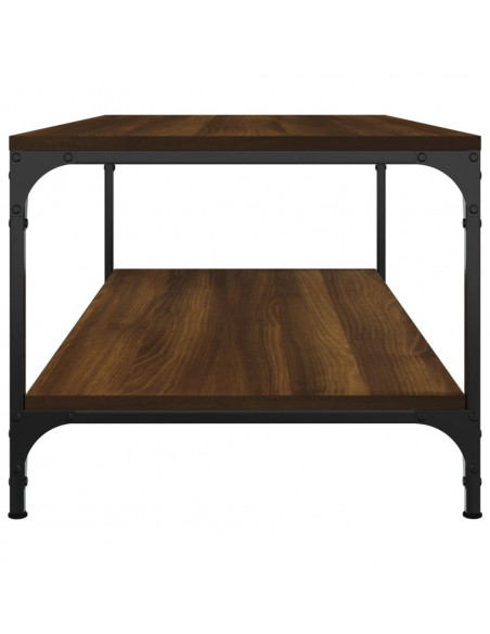 Tavolino Salotto Rovere Marrone 80x50x40 cm Legno Multistrato