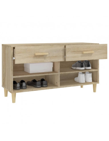 Scarpiera Rovere Sonoma 102x35x55 cm in Legno Multistrato