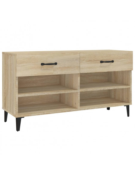 Scarpiera Rovere Sonoma 102x35x55 cm in Legno Multistrato