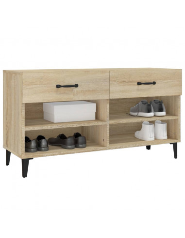 Scarpiera Rovere Sonoma 102x35x55 cm in Legno Multistrato