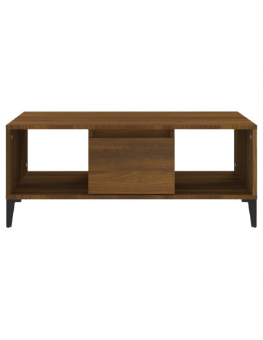 Tavolino da Salotto Rovere Marrone 90x50x36,5 cm in Multistrato