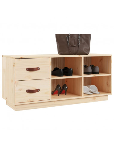 Scarpiera 100x34x45 cm in Legno Massello di Pino