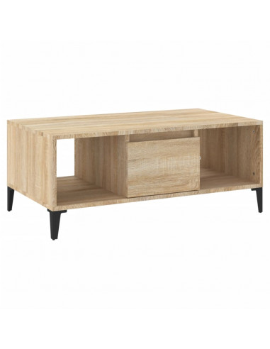 Tavolino Salotto Rovere Sonoma 90x50x36,5 cm Legno Multistrato