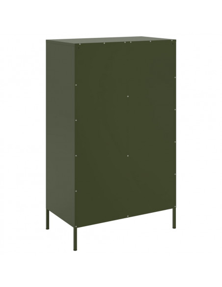 Credenza Verde Oliva 68x39x113 cm in Acciaio