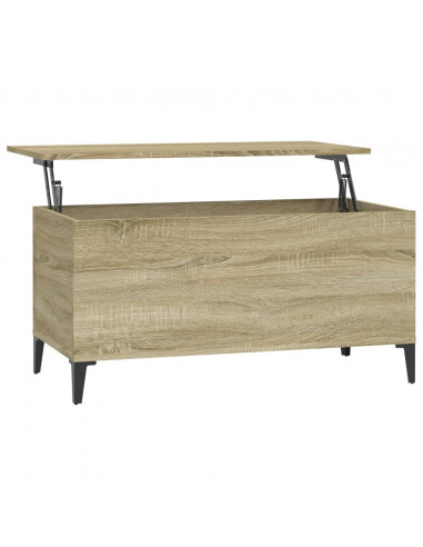 Tavolino Salotto Rovere Sonoma 90x44,5x45 cm Legno Multistrato