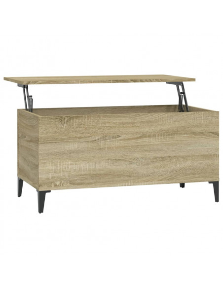 Tavolino Salotto Rovere Sonoma 90x44,5x45 cm Legno Multistrato
